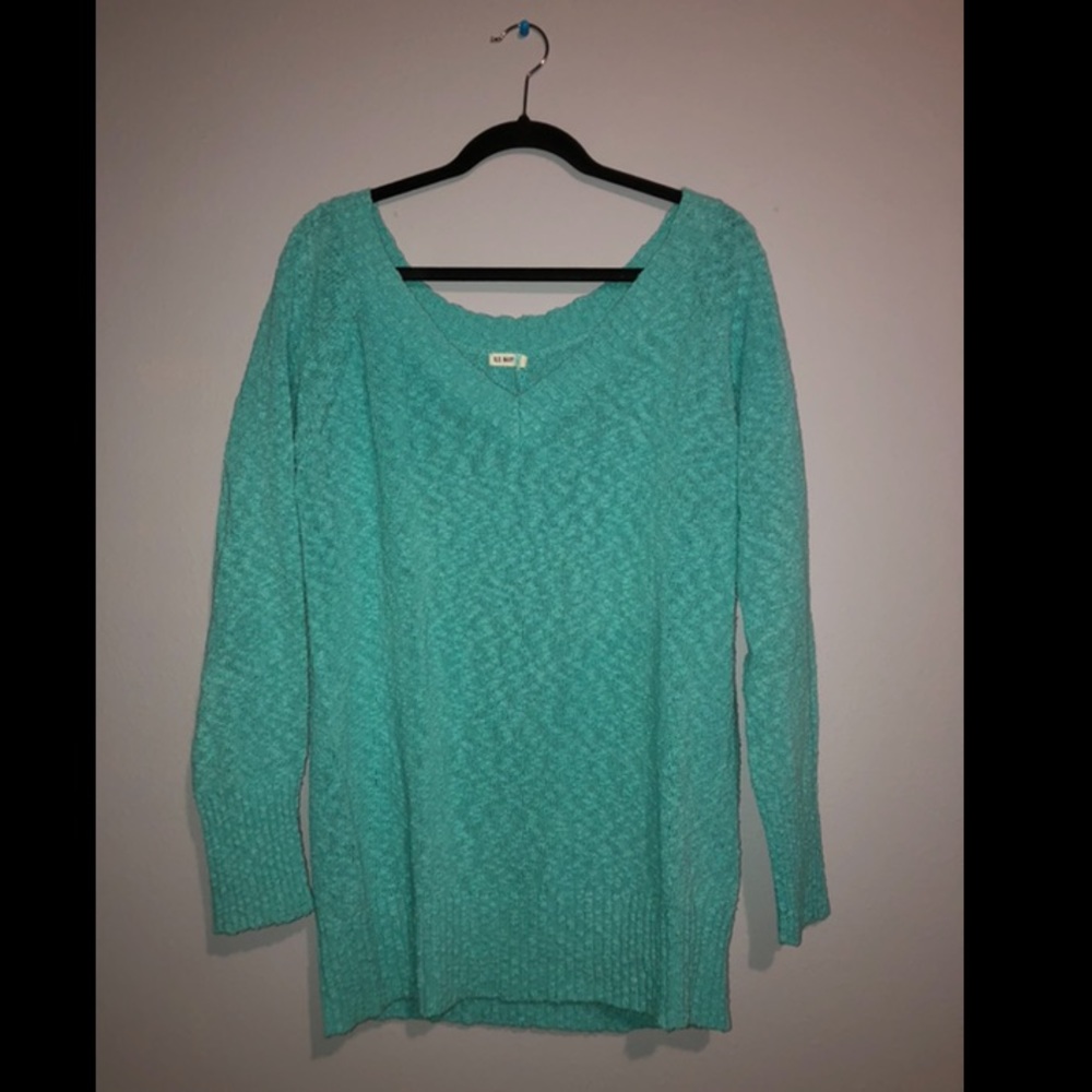 Turquoise sweater